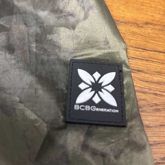 BCBG Camo Travel Far Packable Coat - Picture 8 of 12